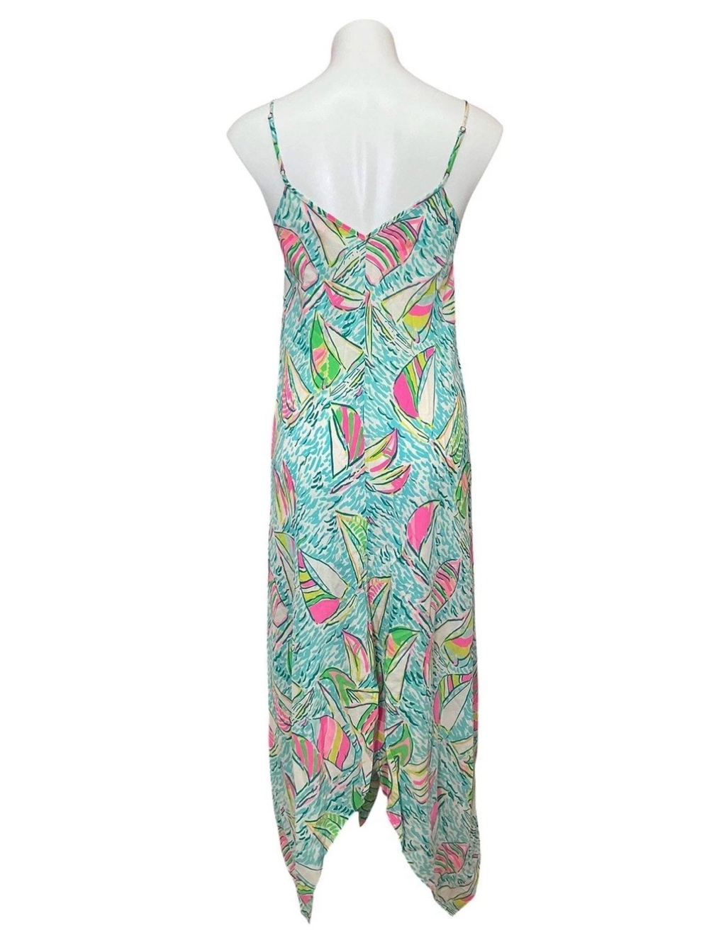 Lilly Pulitzer ‘U Gotta Regatta’ Pop Up Rylan Silk Maxi Dress Size small - Picture 7 of 7